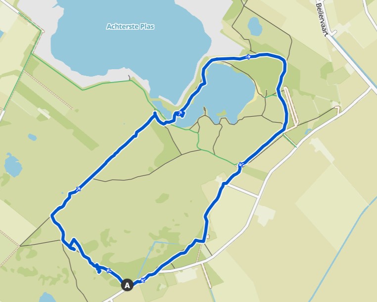 Kaartje Leggelderveld wandelkaartje Leggelderveld