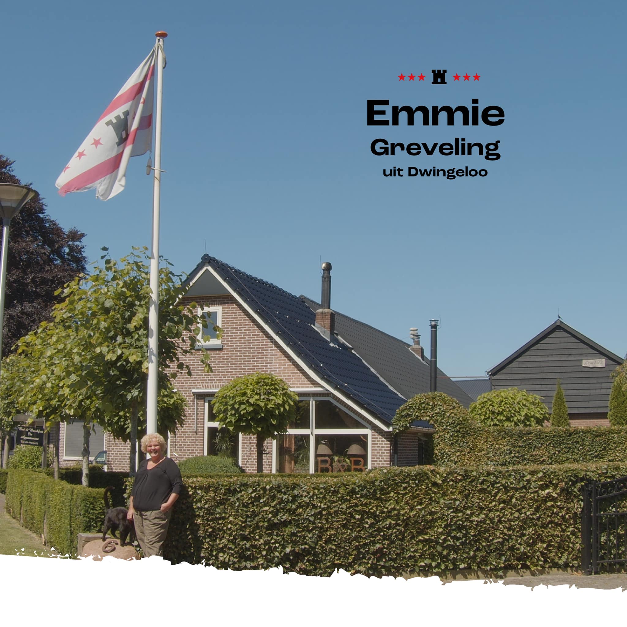 Vlaggenhijser Emmie Greveling